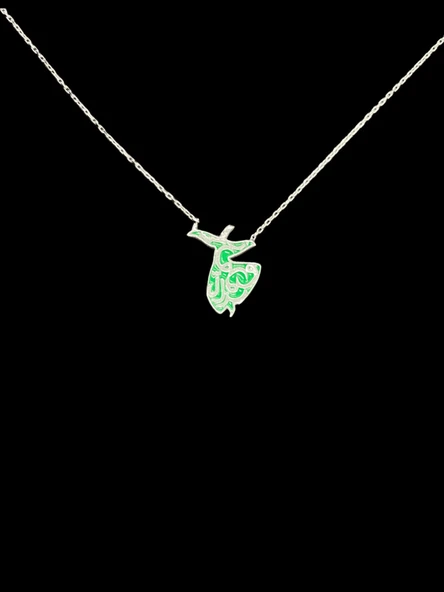 ? Mevlana (Türk - İslam Kültürü) Tasarımlı 925 Ayar İthal Gümüş Kolye — Kültürel Şıklık ve Elegans ürün görseli 1