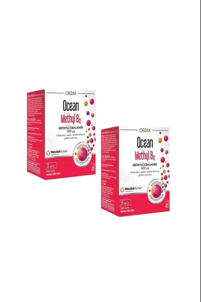 Ocean Methyl B12 Sprey 500 mcg 5 ml 2 Adet ürün görseli 1