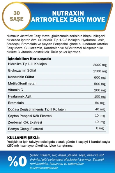 Nutraxin Artroflex Easy Move Saşe 30x6 gr 2 Adet - Resim 2