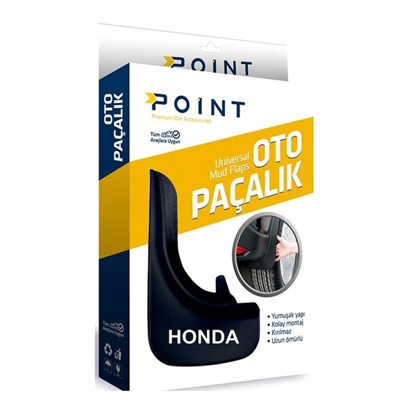 Honda Paçalık Tozluk Çamurluk Universal Siyah 2'li ürün görseli 1