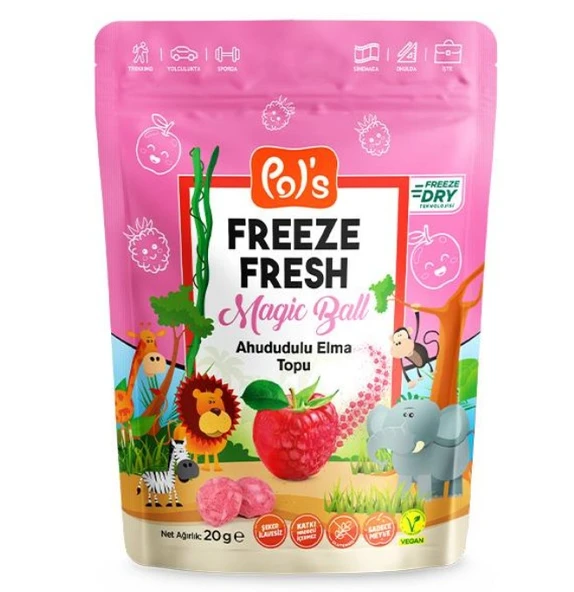 Pol’s Freeze Fresh Magic Ball Ahududulu Elma Topu 20 Gr - Resim 2