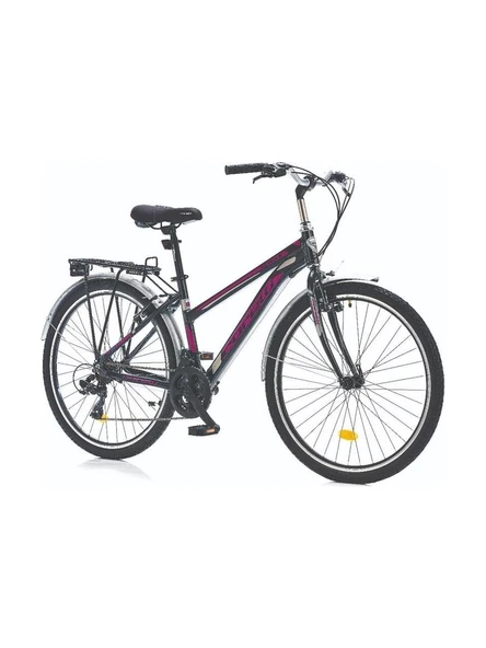Corelli Schule 26 Jant 21 Vites 41CM Kadro Siyah / Fuşya Kadın Şehir Bisikleti ürün görseli 1