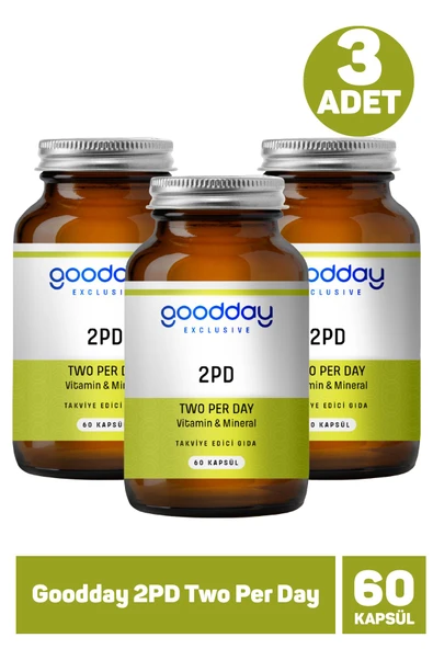 Goodday 2PD Two Per Day 60 Kapsül 3 Adet ürün görseli 1