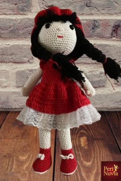 Organik Amigurumi Bebek-El Yapımı Dolgulu Bebek - Resim 3