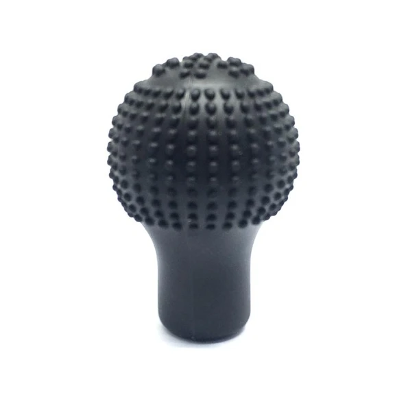 Silikon Vites Topuzu Kılıfı Masajlı Yuvarlak Siyah ürün görseli 1