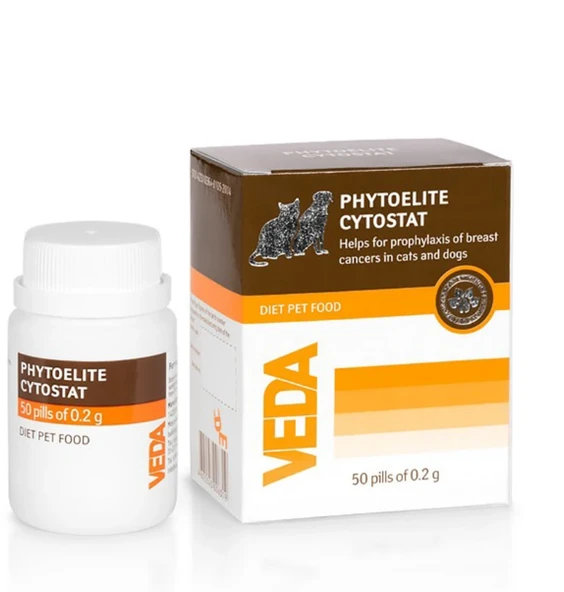Vedavet Phytoelite Cytostat Diyetetik Tamamlayıcı Kedi Köpek Yemi 50 Tablet ürün görseli 1