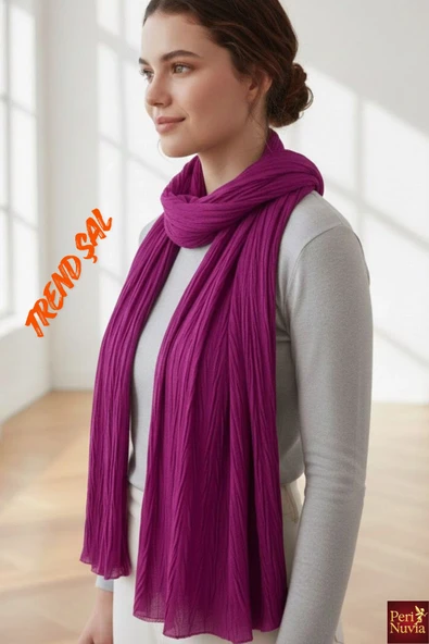 Yumuşak Dokulu Kadın Trend Şal-Hafif Modern Kombin Tamamlayıcı Şal ürün görseli 1