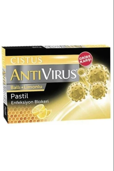 Cistus Antivirüs Ballı Limonlu Pastil 10'lu 12 Adet ürün görseli 1