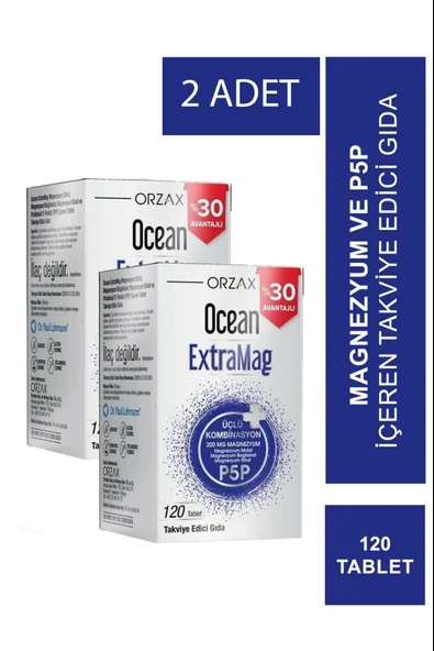 Ocean Extramag 120 Tablet 2 Adet ürün görseli 1
