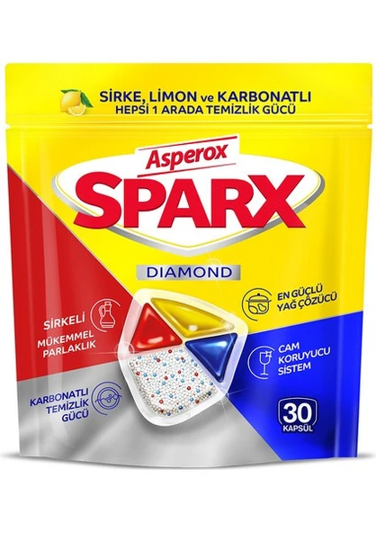 Asperox Sparx Bulaşık Makinesi Kapsülü 30'lu ürün görseli 1