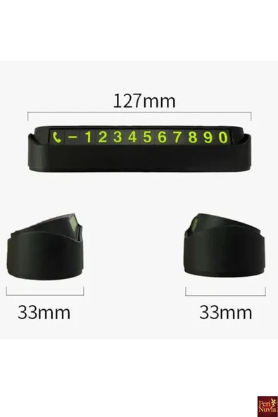 Fosforlu Numara Gösterge Aç-Kapa-Araç İçi Park Numaratör - Resim 4