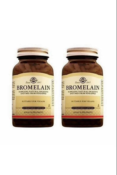 Solgar Bromelain 150 Mg 60 Kapsül 2 Adet ürün görseli 1