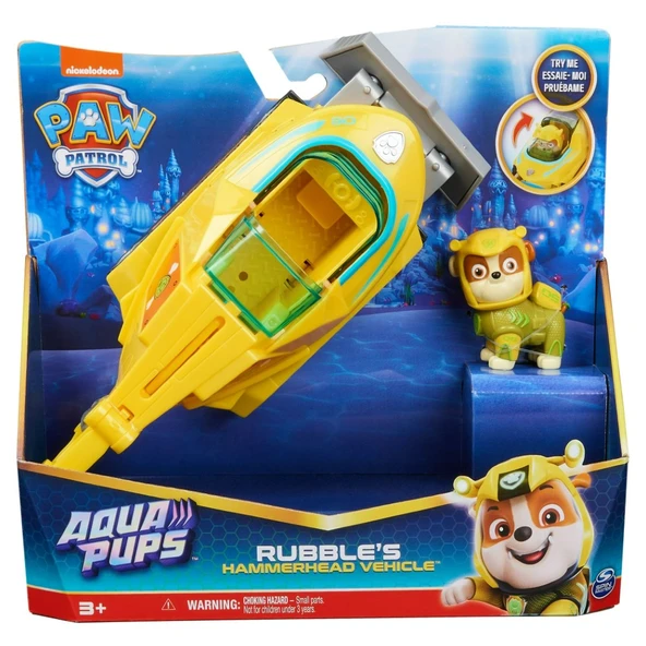 Paw Patrol Aqua Pups Temalı Araçlar Rubble - Resim 7
