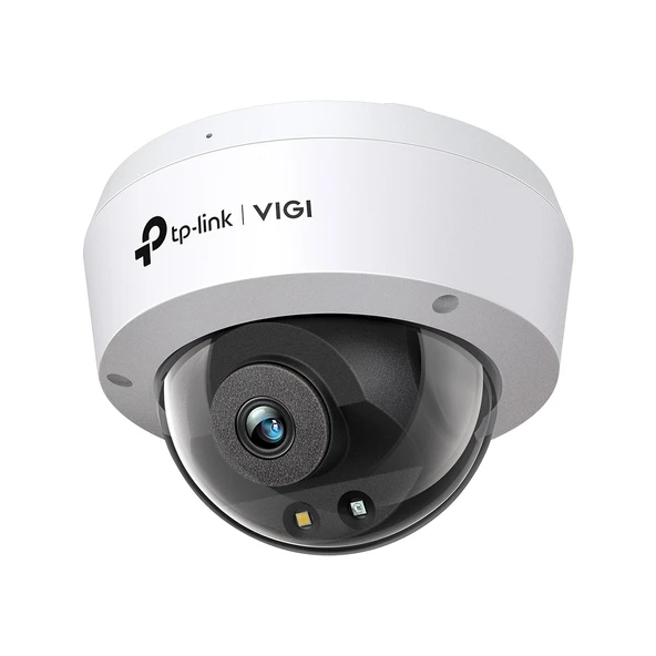 TP-Link VIGI C240 (2,8mm) 4MP Full-Color Dome IP Kamera / H.265+, PoE/DC, IP67, Dahili Mikrofon ve Hoparlör, SD, LED ürün görseli 1