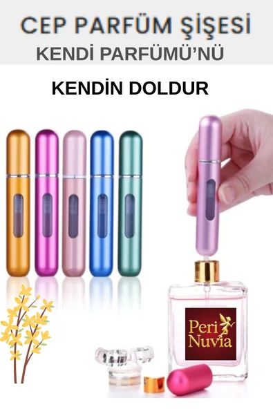 Taşınabilir Cep Parfüm Şişesi-Yeniden Doldurulabilir Mini Atomizer ürün görseli 1