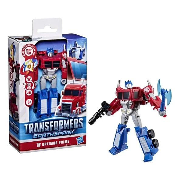 Transformers Earthspark Deluxe Figür Optimus Prime - Resim 3