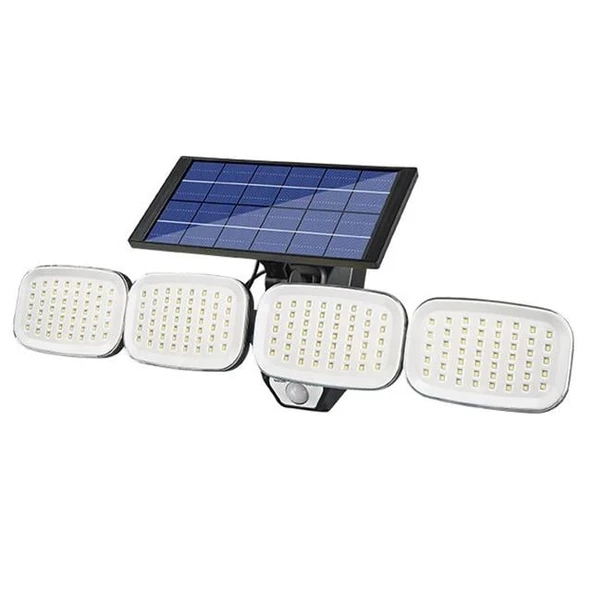 Powermaster 6 Volt - 3 Watt Solar Panelli Hareket Sensörlü 200 SMD Ledli Lamba PM-8048 - Resim 3