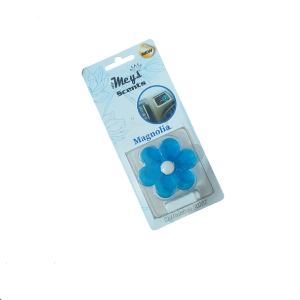 Meys Mavi Çiçek Izgara Havalandırma Klips Araç Oto Kokusu Manolya ürün görseli 1