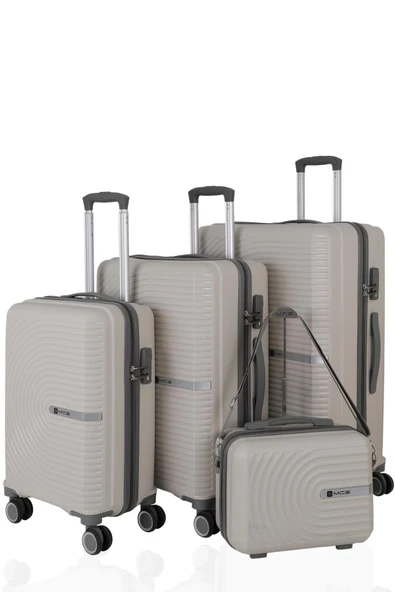 MÇS 374 POLİPROPİLEN KIRILMAZ 4 LÜ VALİZ SETİ