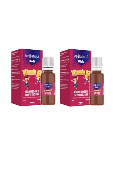Venatura Kids Vitamin D3 Damla 20 ml 2 Adet ürün görseli 1