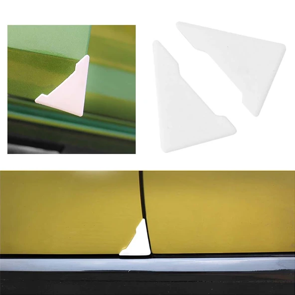 Silikon Araba Kapı Köşe Koruyucu 2'li Beyaz ürün görseli 1
