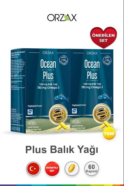 Ocean Plus 1200 mg 30 Kapsül 2 Adet ürün görseli 1