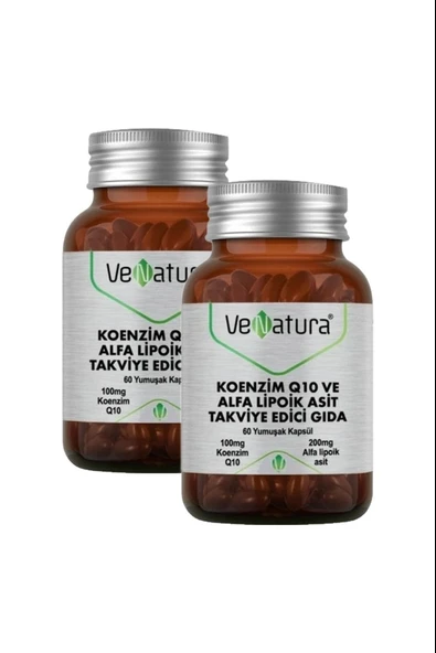 Venatura Koenzim Q10 & Alfa Lipoik Asit 60 Kapsül 2 Adet ürün görseli 1