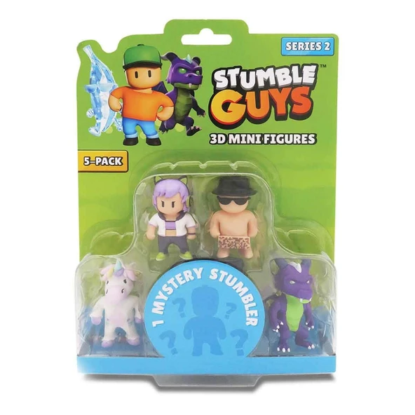 Stumble Guys 5’li Mini Figür Seti S2 TUY14000 Sprinkles - Resim 3