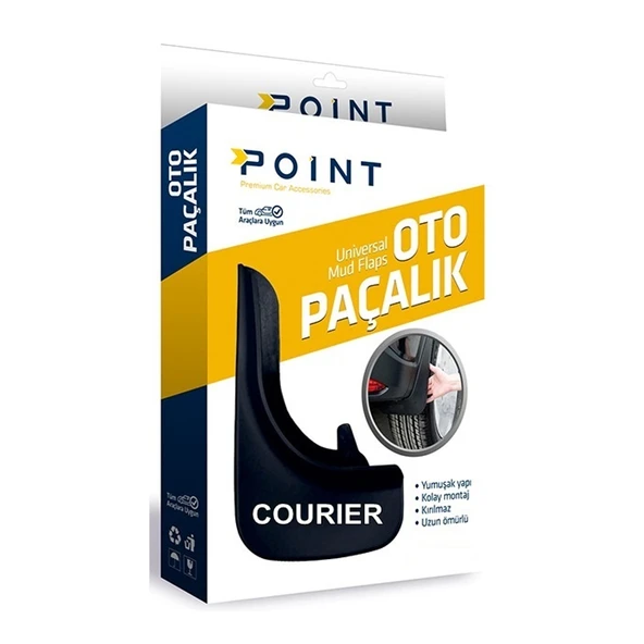 Ford Courier Paçalık Tozluk Çamurluk Universal Siyah 2'li ürün görseli 1