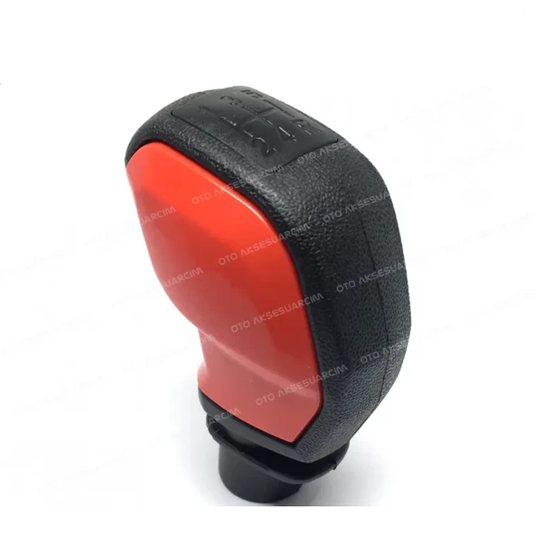 Universal 5 İleri Sportif Vites Topuzu Siyah Kırmızı ürün görseli 1