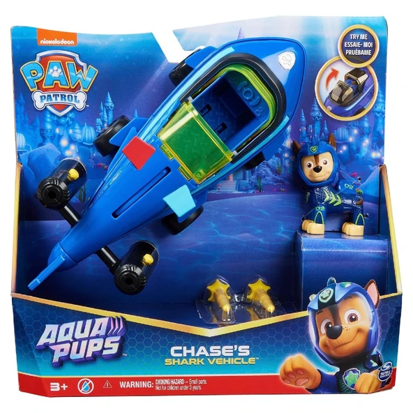 Paw Patrol Aqua Pups Temalı Araçlar Chase - Resim 8
