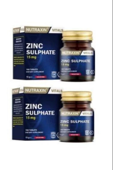 Nutraxin Zinc Sulphate 15 Mg 100 Tablet 2 Adet ürün görseli 1