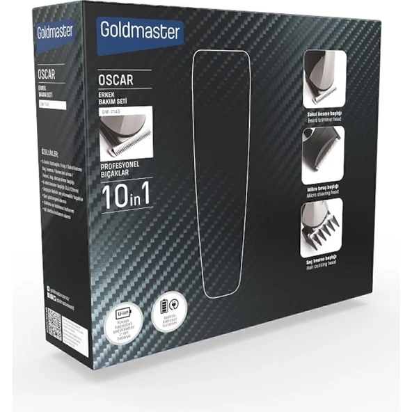 Goldmaster GM-7143 Oscar 9 in 1 Erkek Bakım Seti - Resim 8