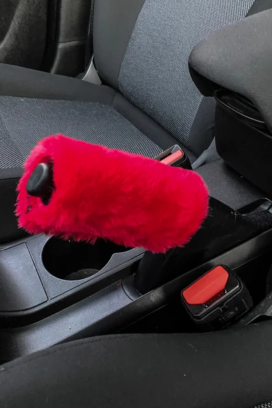 Yumuşak Peluş El Freni Süsü Kırmızı ürün görseli 1