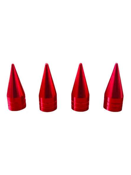 Alüminyum Sivri Sibop Kapağı Kırmızı 4'lü 32mm ürün görseli 1