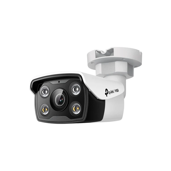 TP-Link VIGI C340 (4mm) 4MP Full-Color Bullet IP Kamera / H.265+, PoE/DC, IP67, Dahili Mikrofon ve Hoparlör, SD, LED ürün görseli 1
