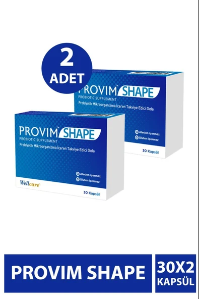 Wellcare Provim Shape 30 Kapsül 2 Adet ürün görseli 1
