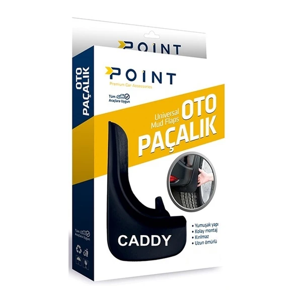 Volkswagen Caddy Paçalık Tozluk Çamurluk Siyah 2'li ürün görseli 1