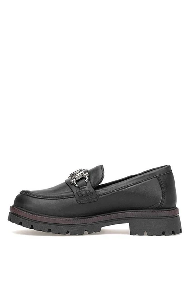 MAMMAMİA D25KA-3195 KADIN LOAFER DERİ AYAKKABI - Resim 3