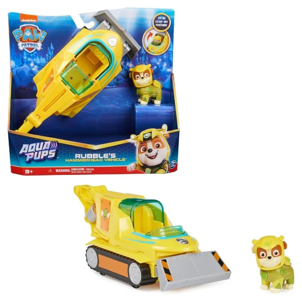 Paw Patrol Aqua Pups Temalı Araçlar Rubble ürün görseli 1