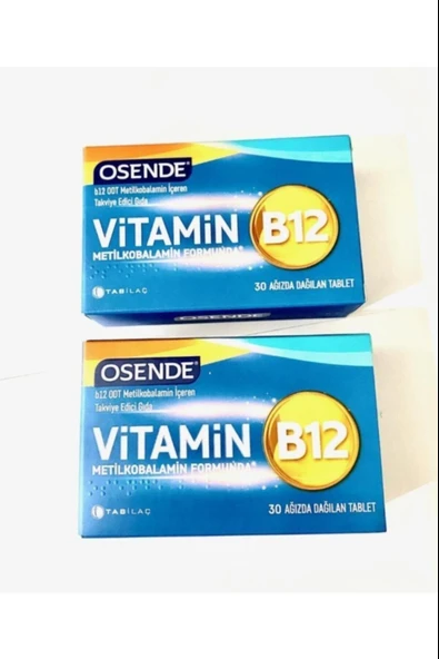 Osende Vitamin B12 30 Tablet 2 Adet ürün görseli 1