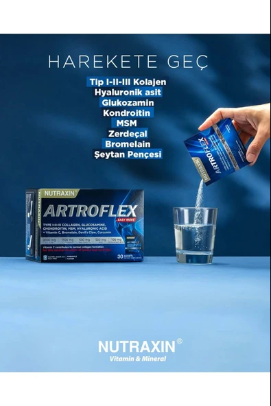 Nutraxin Artroflex Easy Move Saşe 30x6 gr 3 Adet - Resim 6