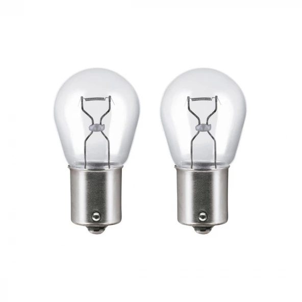 Super Light BA15D 94 S25 21W 12V Halojen Fren Sinyal Ampulü Çift Duy 2 Adet Sarı ürün görseli 1