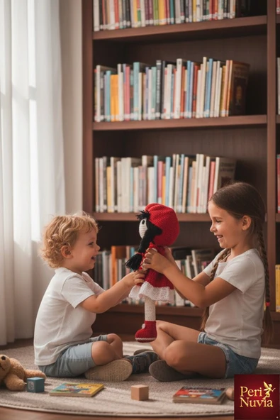 Organik Amigurumi Bebek-El Yapımı Dolgulu Bebek - Resim 7