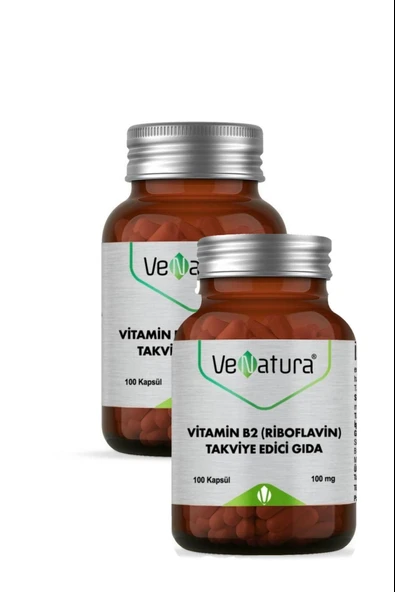 Venatura Vitamin B2 Riboflavin 100 mg 100 Kapsül 2 Adet ürün görseli 1