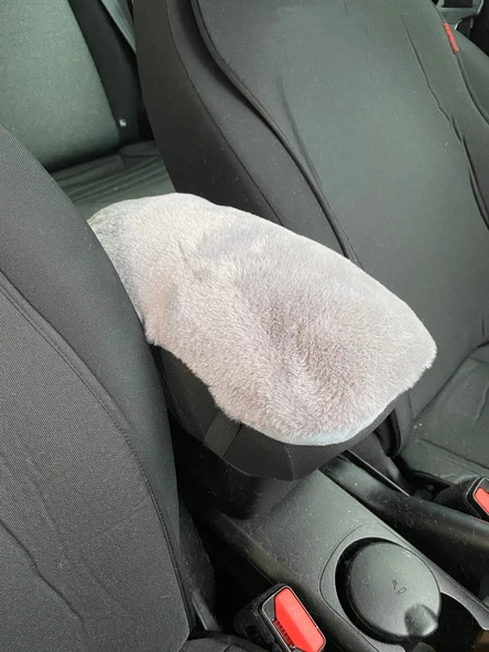 Yumuşak Peluş Kol Dayama Kolçak Minderi Gri ürün görseli 1