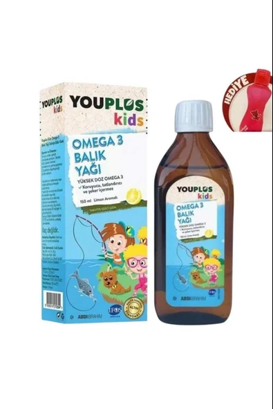 Youplus Kids Omega 3 150 ml Şurup 2 Adet - Resim 2