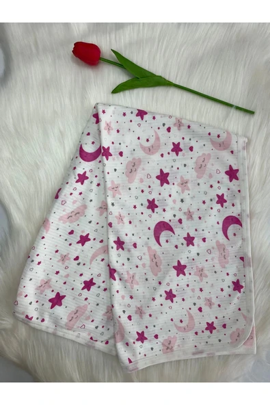 Fitilli Desenli Tek Katlı Bebek Battaniyesi ürün görseli 1