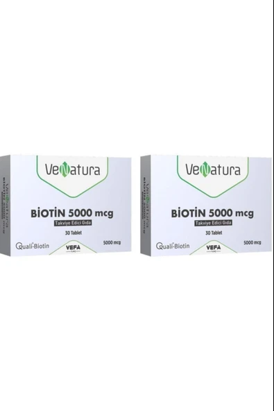 Venatura Biotin 5000 mcg 30 Tablet 2 Adet ürün görseli 1