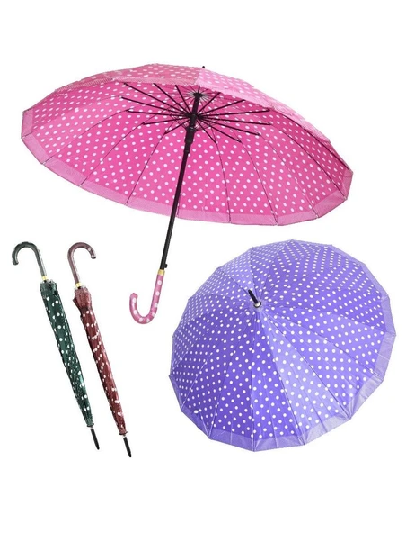 CCL 129-G BAYAN DESENLİ BASTON ŞEMSİYE ürün görseli 1